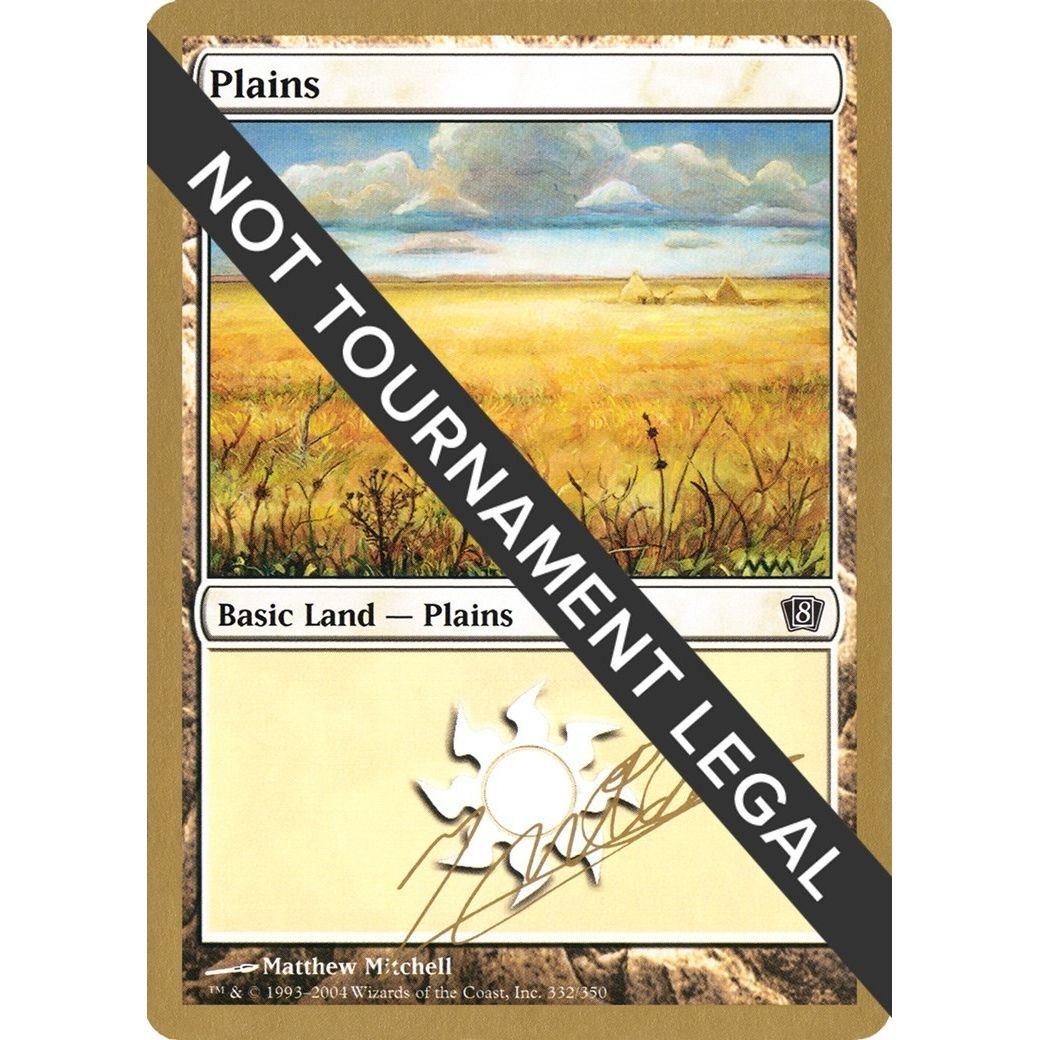 Image for Plains (332) - 2004 Julien Nuijten (8ED) (WCD) - Magic: The Gathering