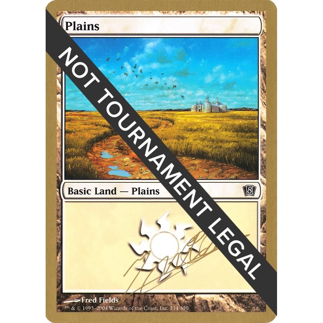 Image for Plains (334) - 2004 Julien Nuijten (8ED) (WCD) - Magic: The Gathering