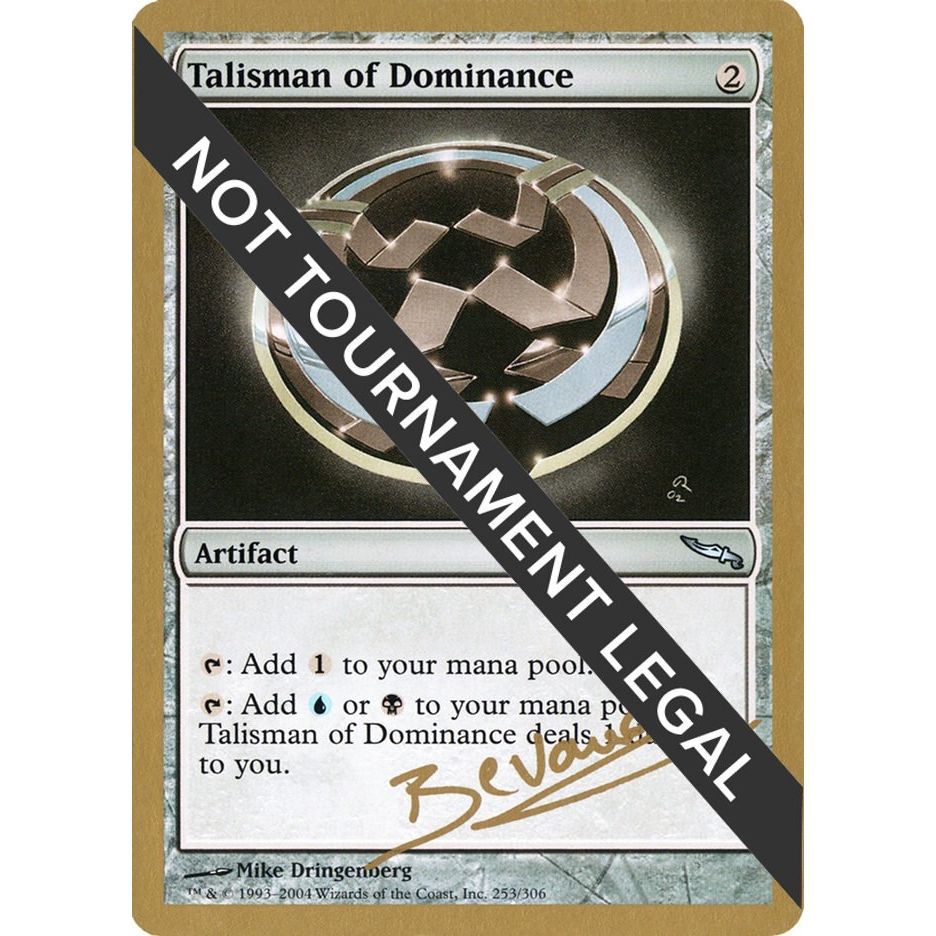 Image for Talisman of Dominance - 2004 Manuel Bevand (MRD) (WCD) - Magic: The Gathering