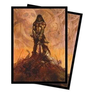 Image for Barbarian Standard Deck Protector sleeves by Frank Frazetta (100-Pack) - Card Sleeves