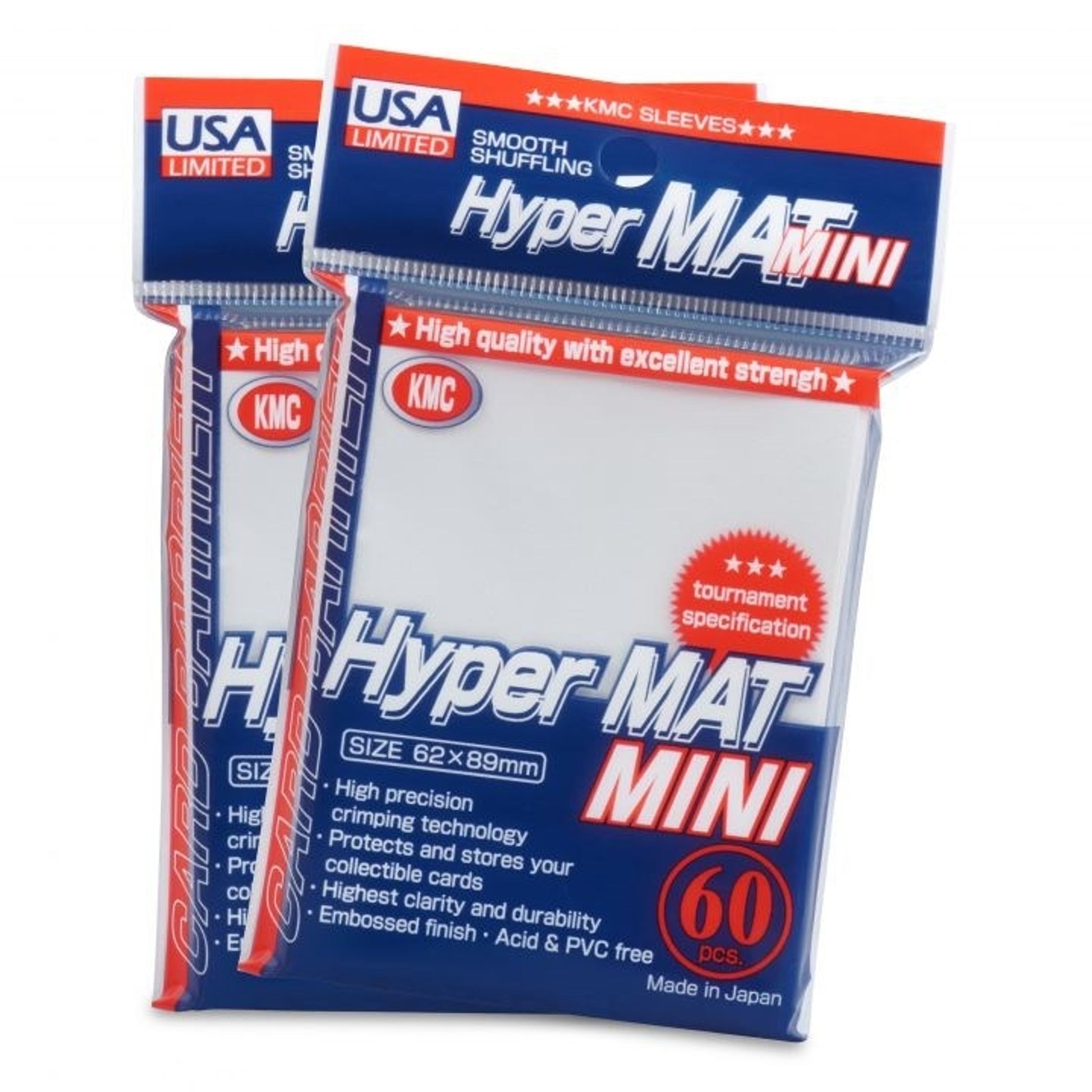 Image for USA Limited KMC Card Barrier - Hyper Matte Mini - White (60-Pack) - Card Sleeves