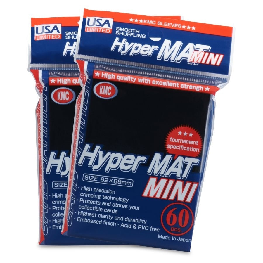 Image for USA Limited KMC Card Barrier - Hyper Matte Mini - Black (60-Pack) - Card Sleeves