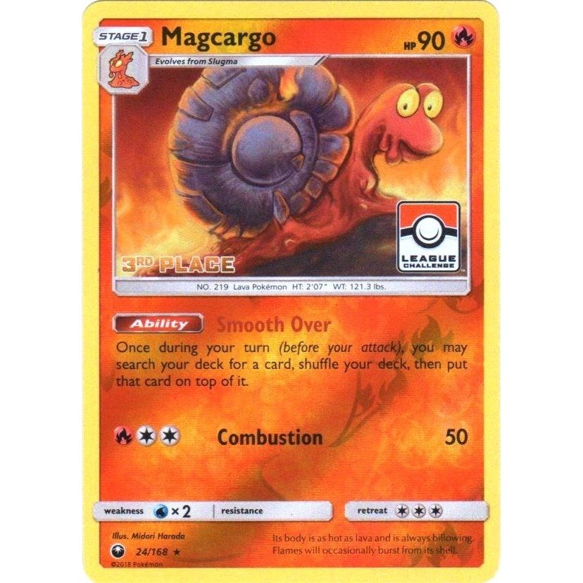 Image for Magcargo - 24/168 (Pokemon League) [3rd Place] (024/168) (PR) - Pokemon
