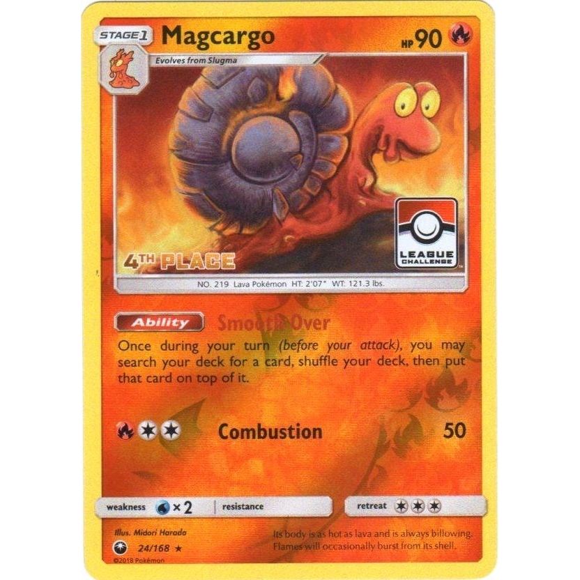 Image for Magcargo - 24/168 (League Challenge) [4th Place] (024/168) (PR) - Pokemon