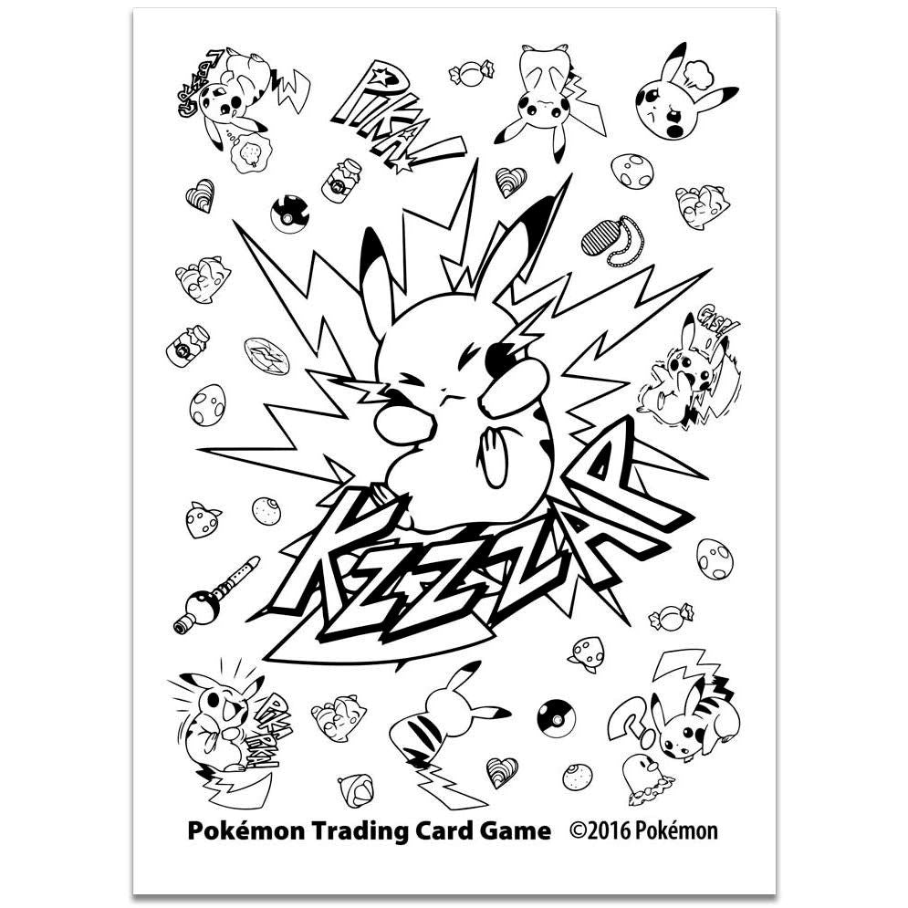 Image for Pokemon TCG: Pikachu Comic-Style Card Sleeves (65 Pack) - Card Sleeves