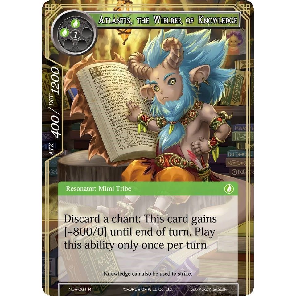 Image for Atlantis, the Wielder of Knowledge (NDR-061) (NDR) - Force of Will
