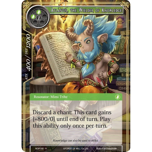 Image for Atlantis, the Wielder of Knowledge (NDR-061) (NDR) - Force of Will