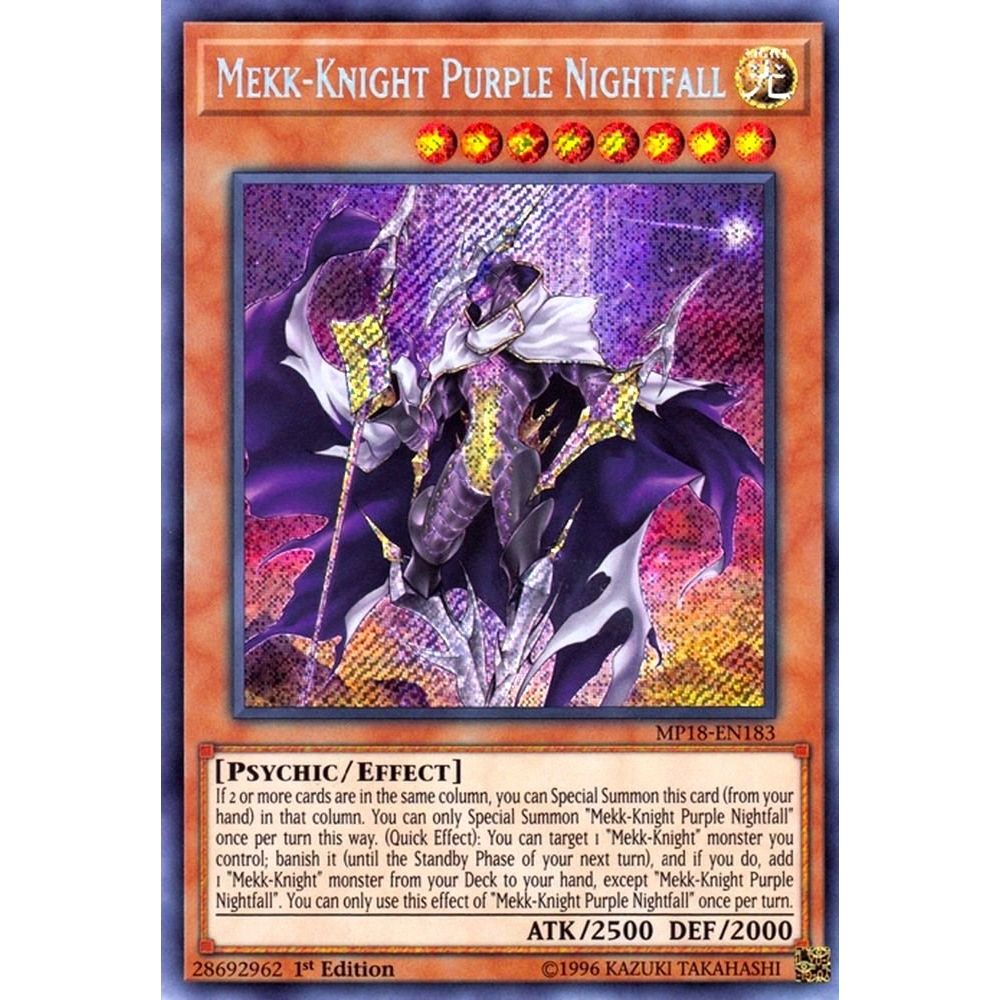 Image for Mekk-Knight Purple Nightfall (MP18-EN183) (MP18) - YuGiOh