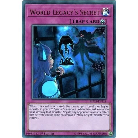 Image for World Legacy's Secret (MP18-EN218) (MP18) - YuGiOh