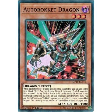 Image for Autorokket Dragon (MP18-EN111) (MP18) - YuGiOh