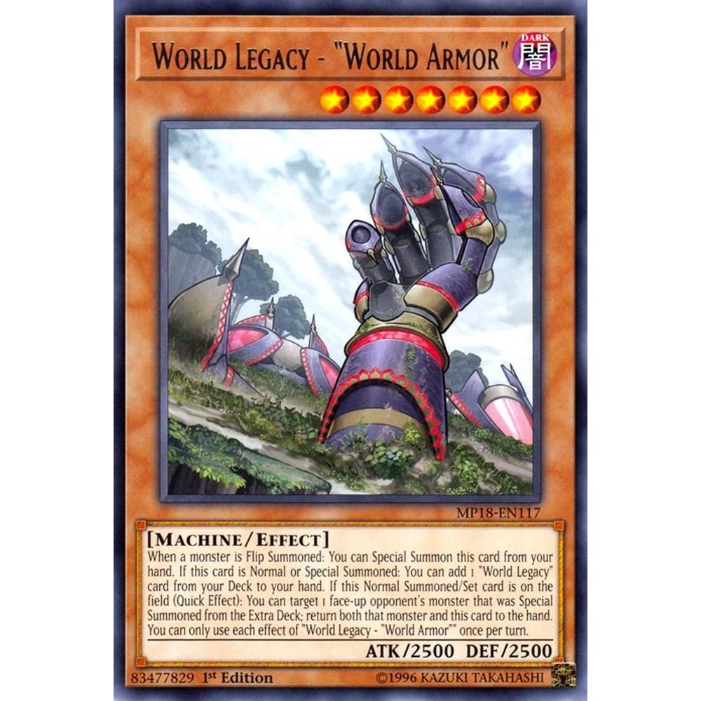 Image for World Legacy - "World Armor" (MP18-EN117) (MP18) - YuGiOh