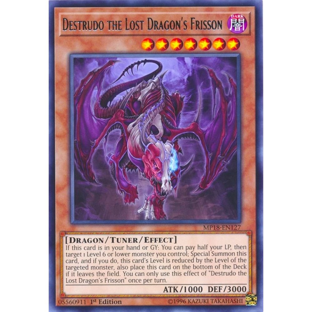 Image for Destrudo the Lost Dragon's Frisson (MP18-EN127) (MP18) - YuGiOh