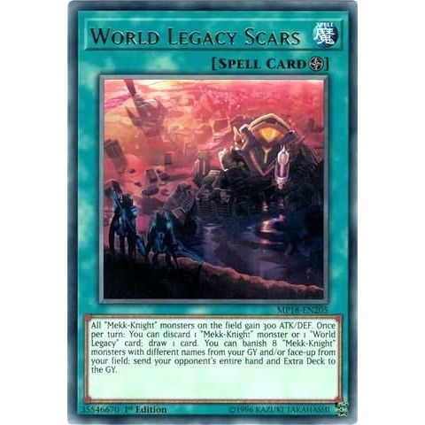 Image for World Legacy Scars (MP18-EN205) (MP18) - YuGiOh