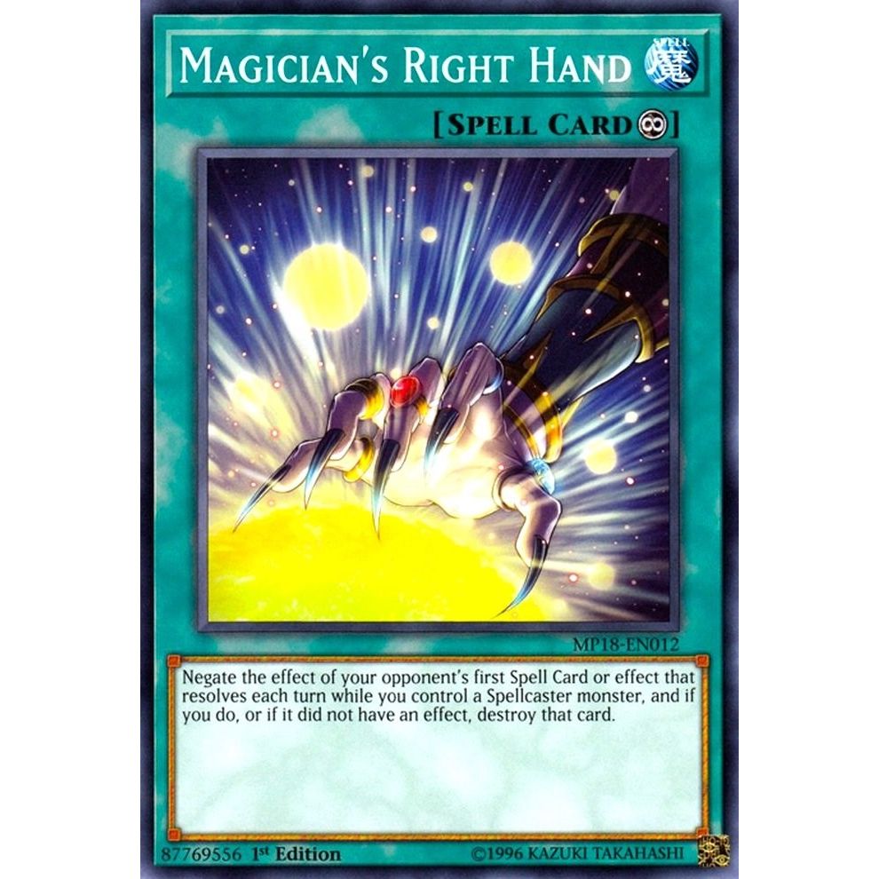 Image for Magician's Right Hand (MP18-EN012) (MP18) - YuGiOh