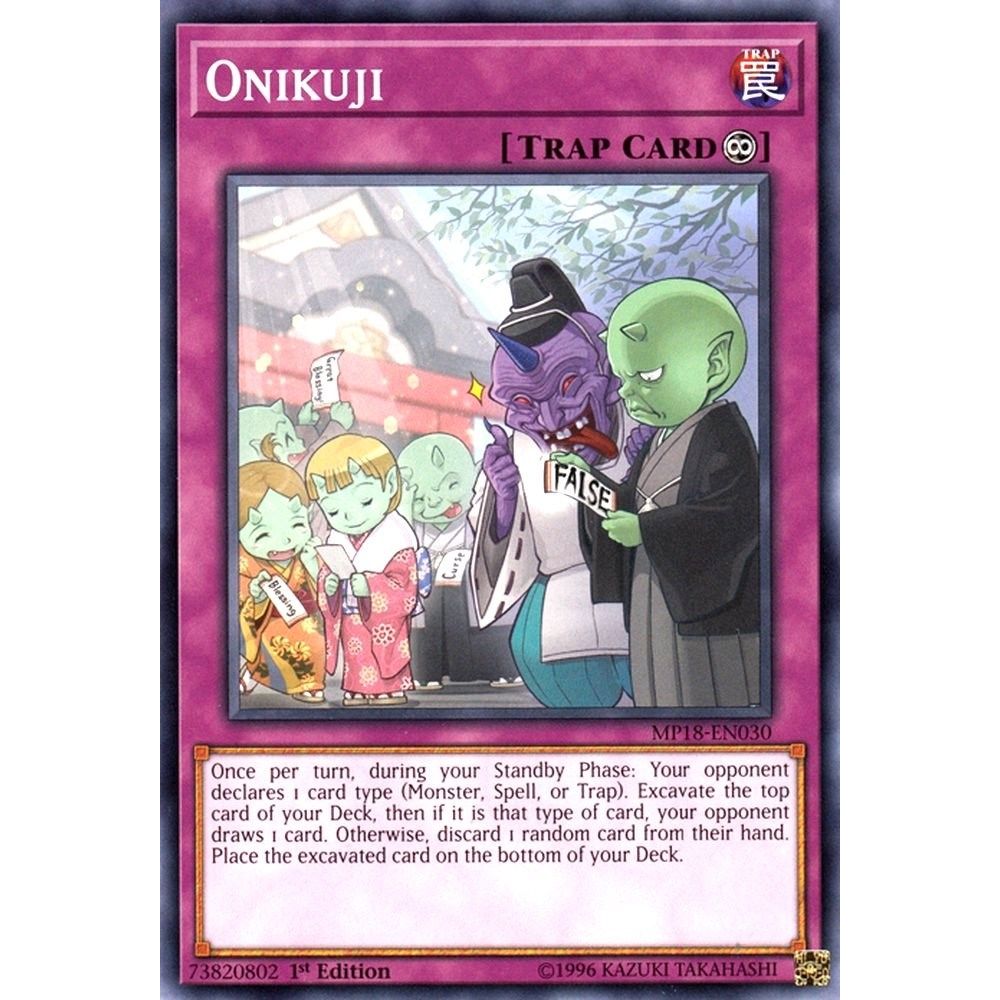 Image for Onikuji (MP18-EN030) (MP18) - YuGiOh