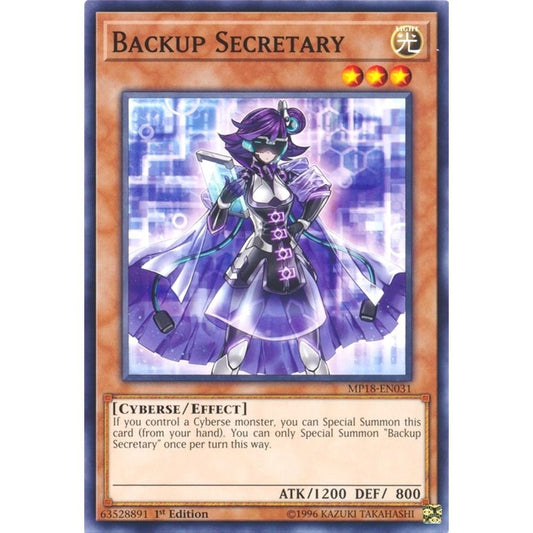 Image for Backup Secretary (MP18-EN031) (MP18) - YuGiOh