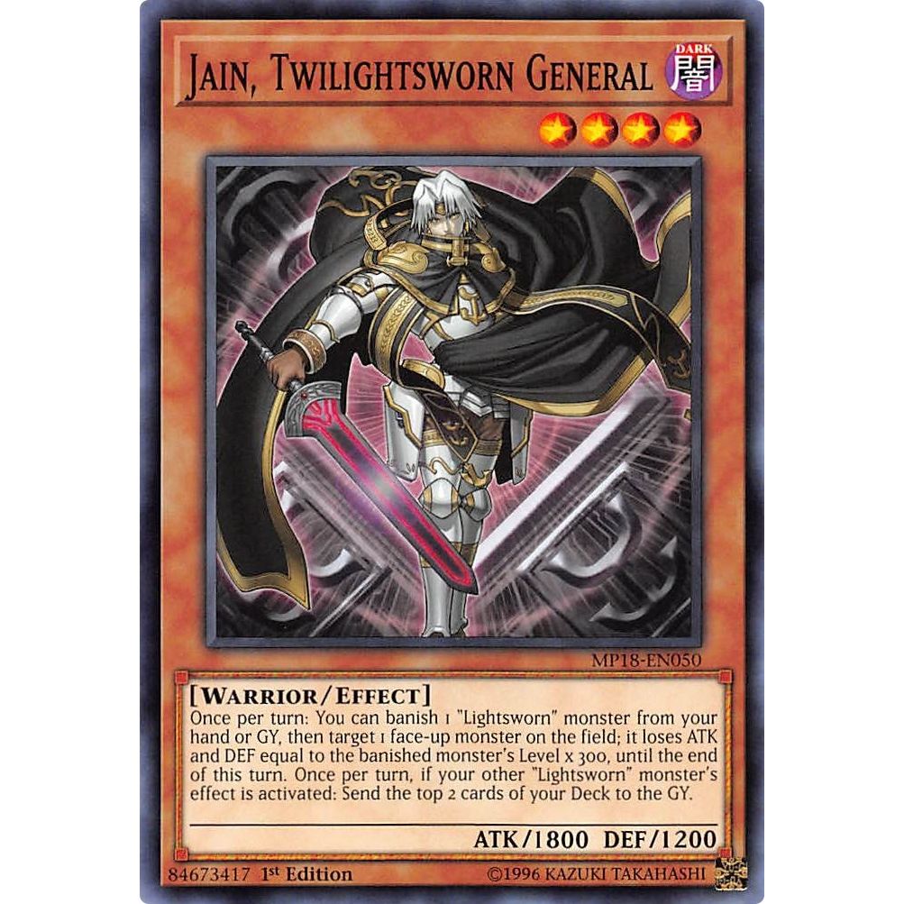 Image for Jain, Twilightsworn General (MP18-EN050) (MP18) - YuGiOh