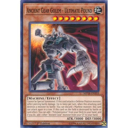 Image for Ancient Gear Golem - Ultimate Pound (MP18-EN103) (MP18) - YuGiOh