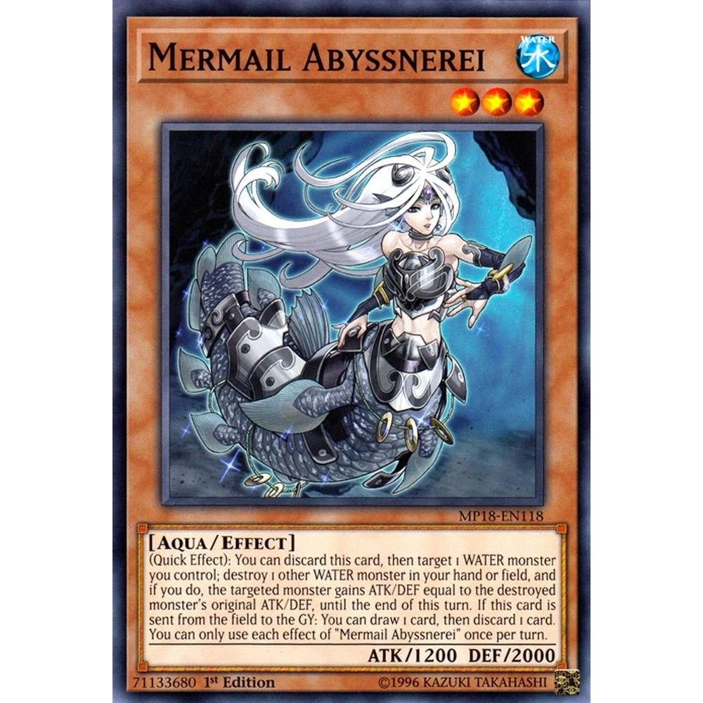 Image for Mermail Abyssnerei (MP18-EN118) (MP18) - YuGiOh