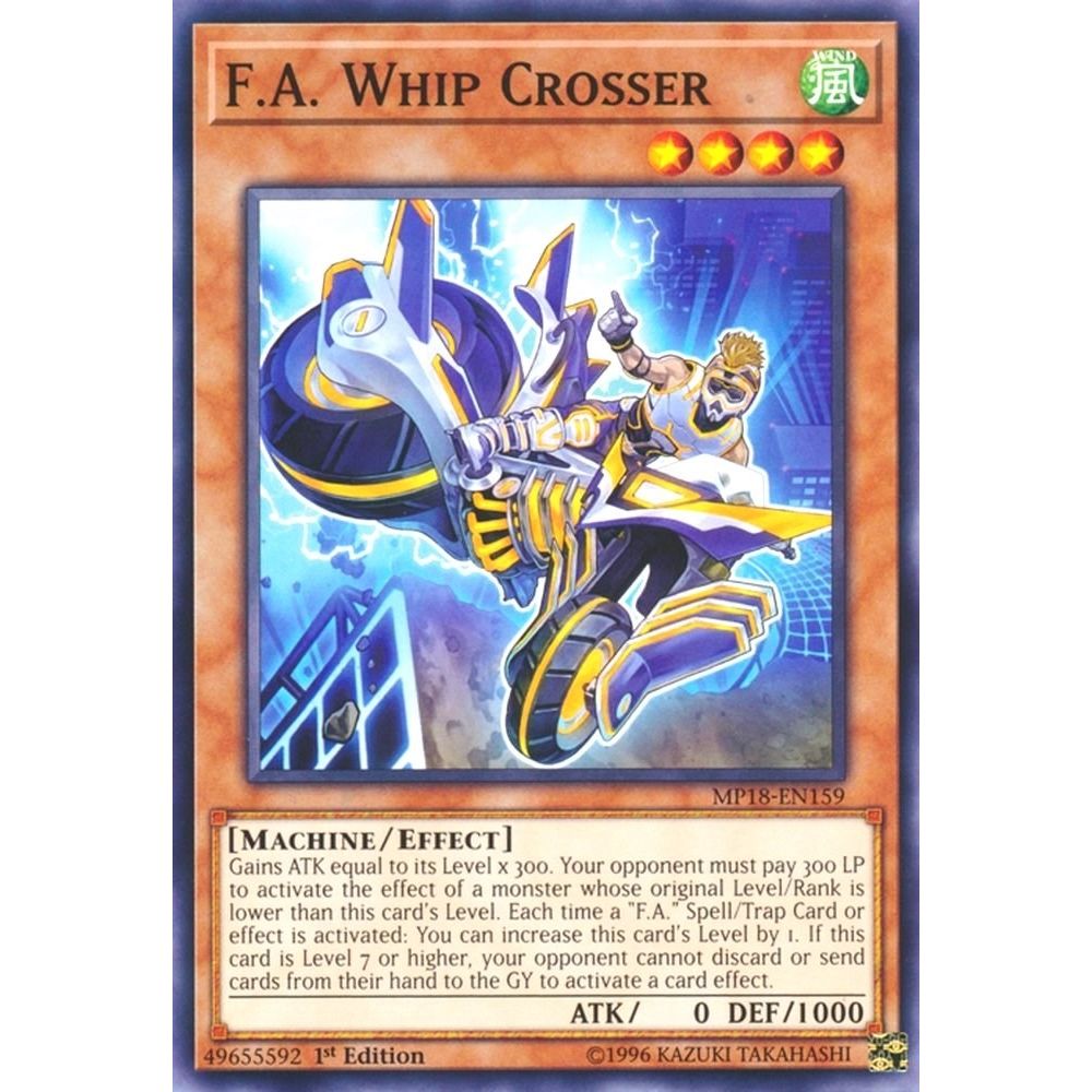 Image for F.A. Whip Crosser (MP18-EN159) (MP18) - YuGiOh