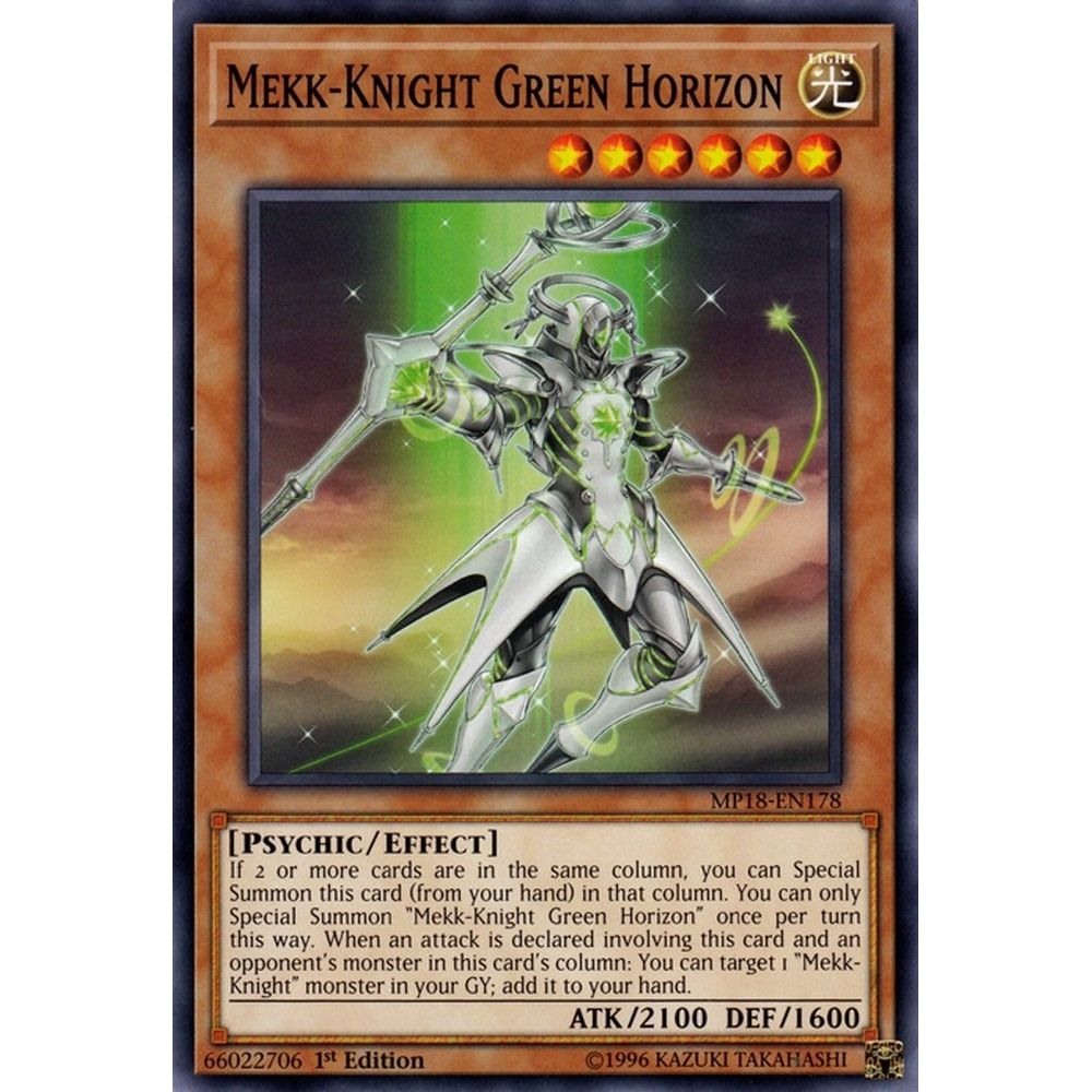 Image for Mekk-Knight Green Horizon (MP18-EN178) (MP18) - YuGiOh