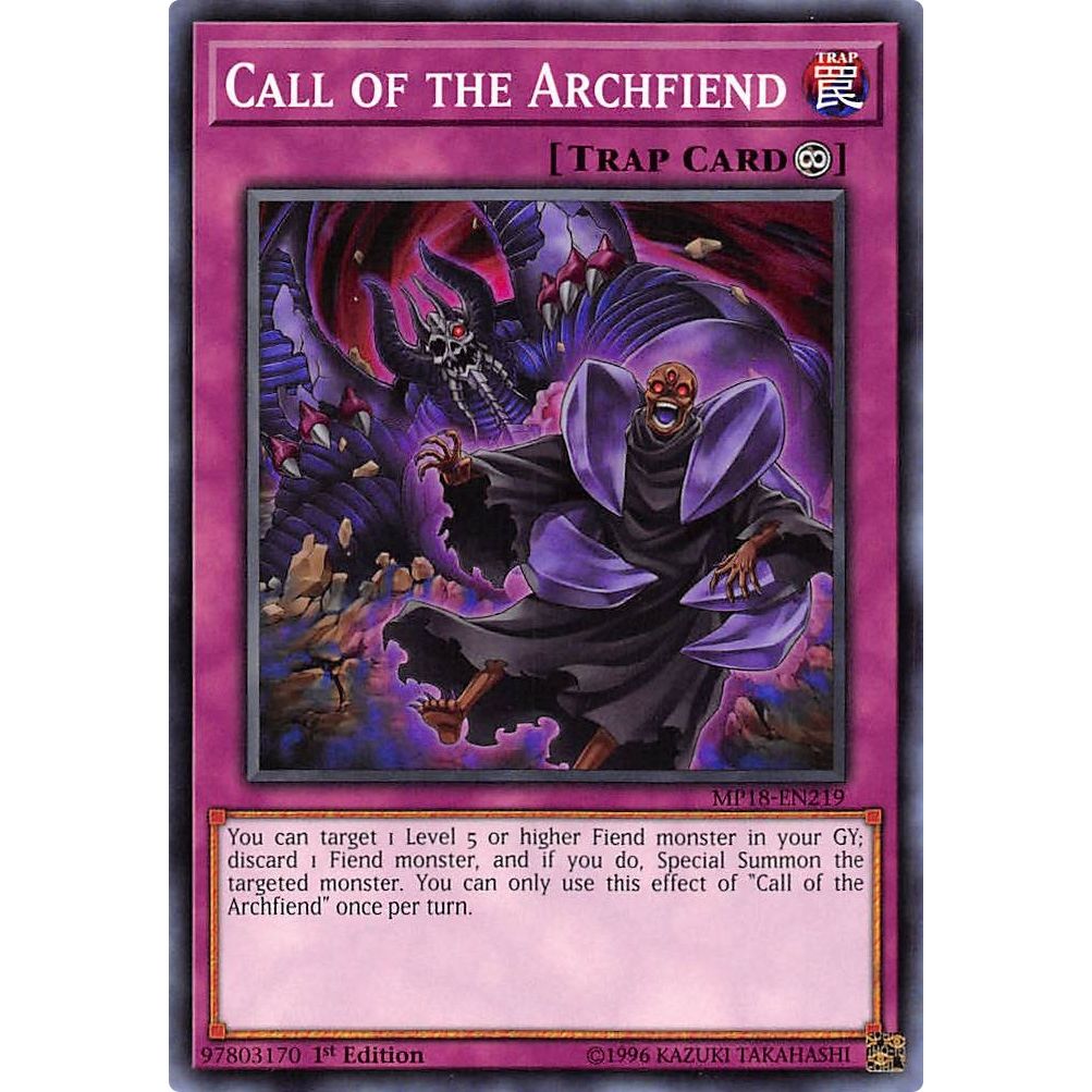 Image for Call of the Archfiend (MP18-EN219) (MP18) - YuGiOh
