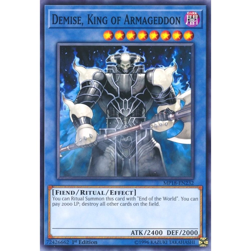 Image for Demise, King of Armageddon (MP18-EN232) (MP18) - YuGiOh