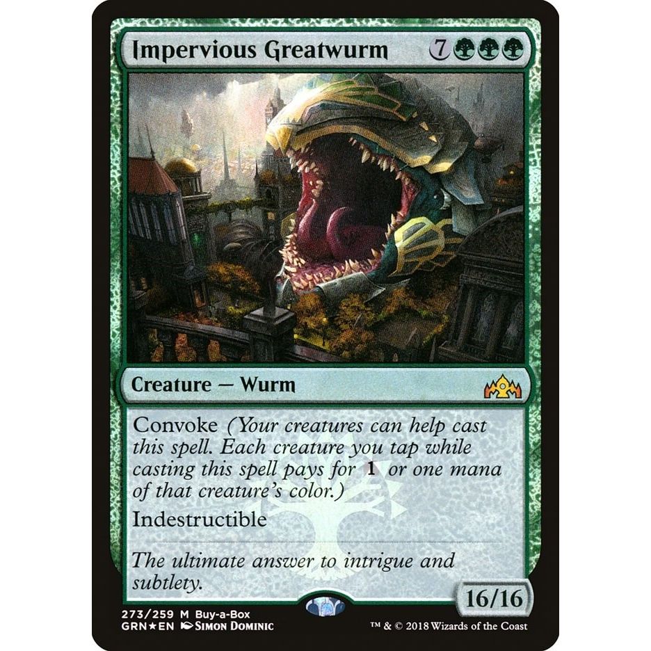 Image for Impervious Greatwurm (273) (BABP) - Magic: The Gathering