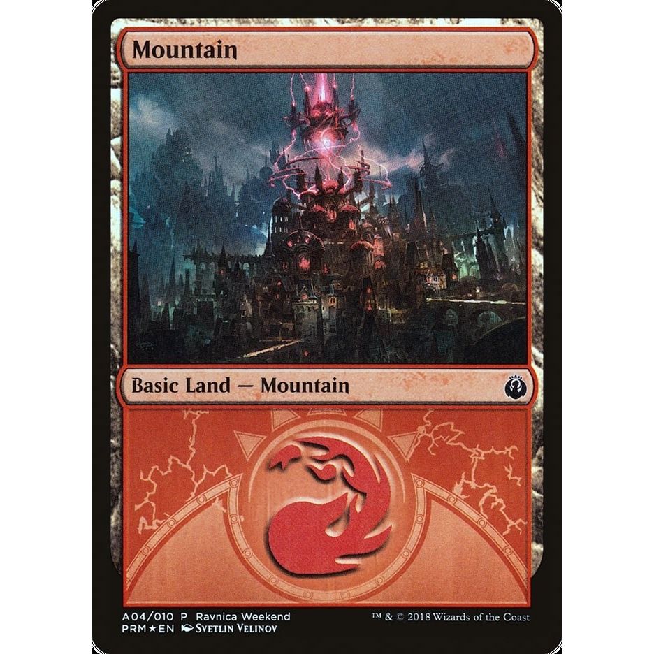 Image for Mountain - Izzet (A04) (4) (LARP) - Magic: The Gathering