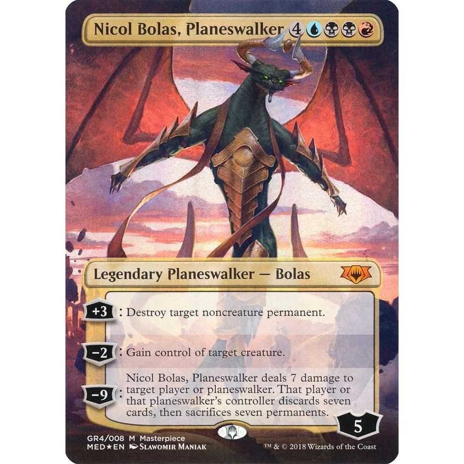 Image for Nicol Bolas, Planeswalker (GR4) (MED) - Magic: The Gathering