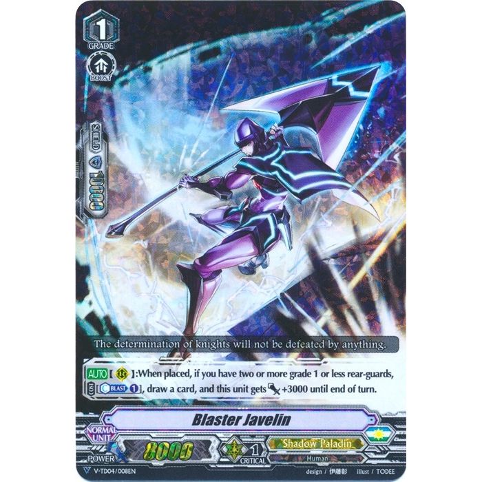 Image for Blaster Javelin (RRR Foil) (V-TD04/008EN) (V-TD04) - Cardfight Vanguard