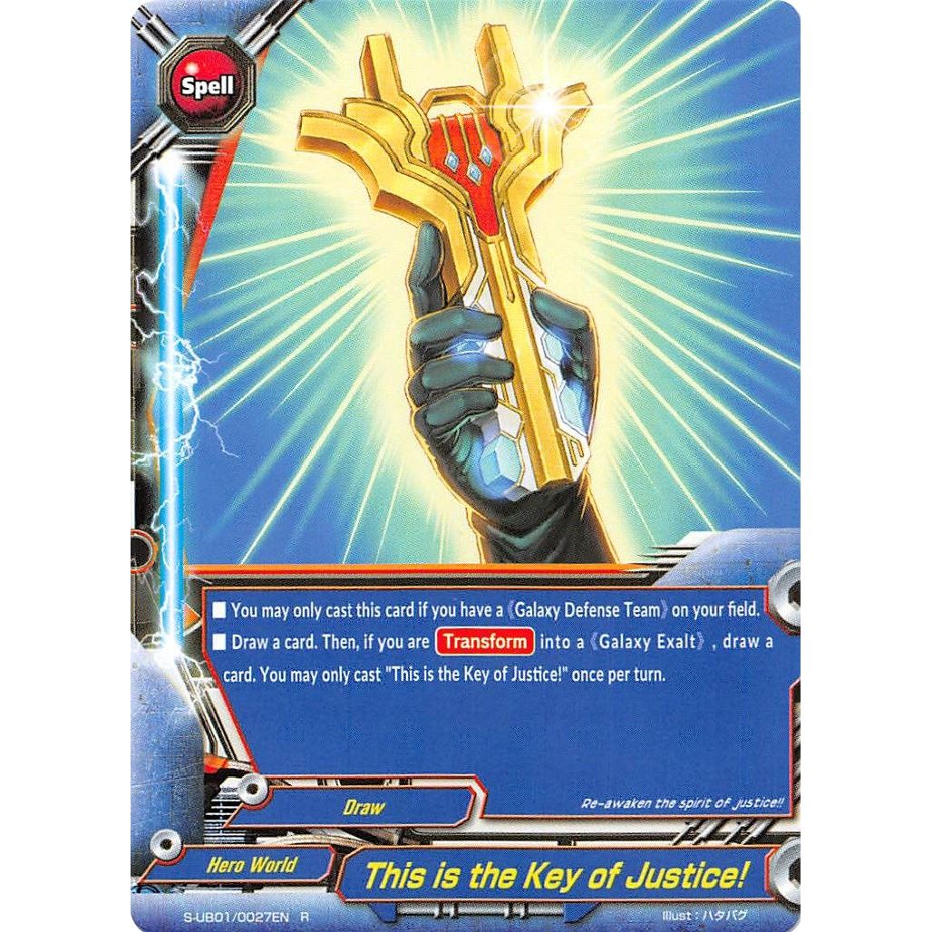 Image for This is the Key of Justice! (S-UB01/0027EN) (S-UB01) - Future Card BuddyFight
