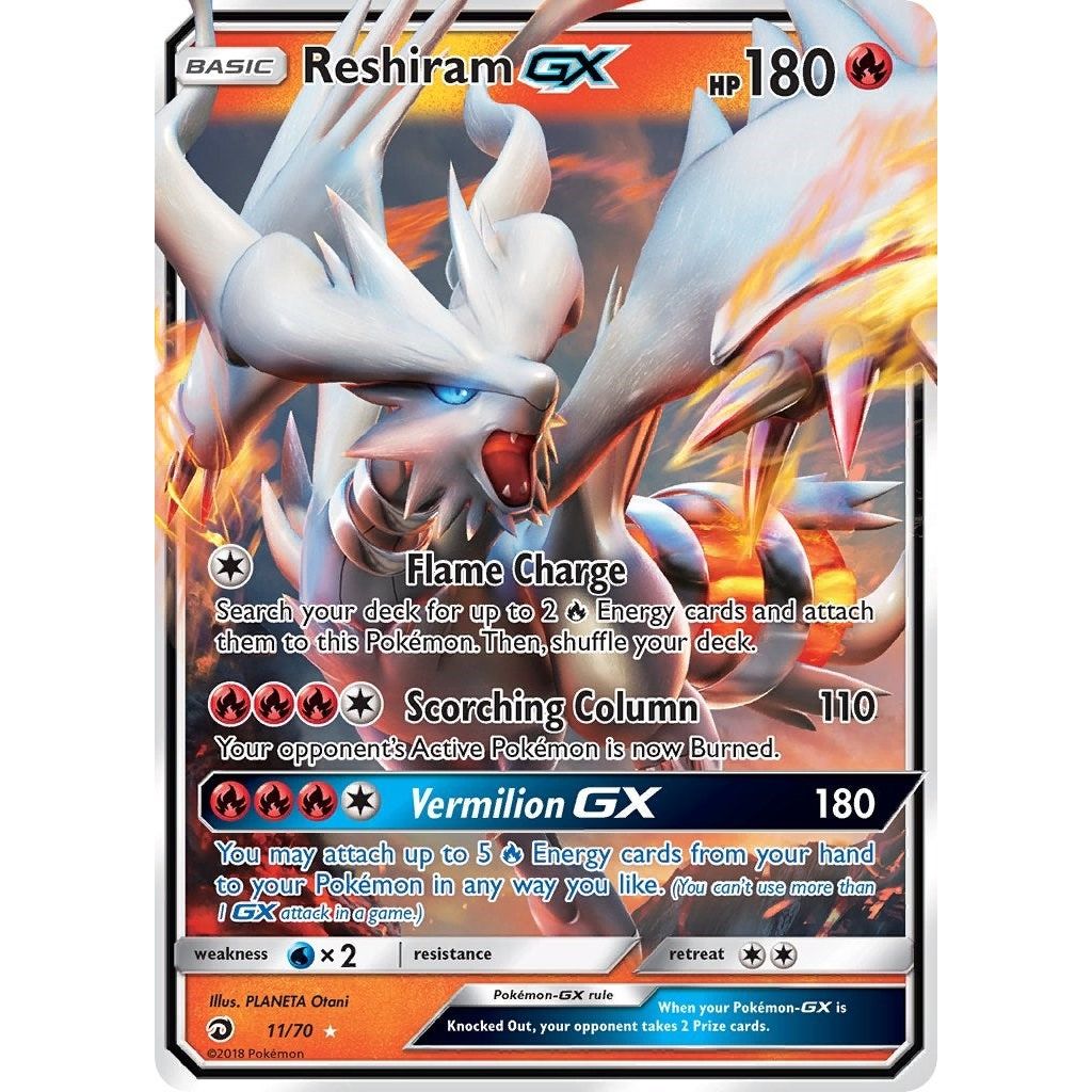 Image for Reshiram GX (11/70) (DRM) - Pokemon