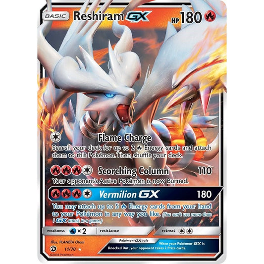 Image for Reshiram GX (11/70) (DRM) - Pokemon