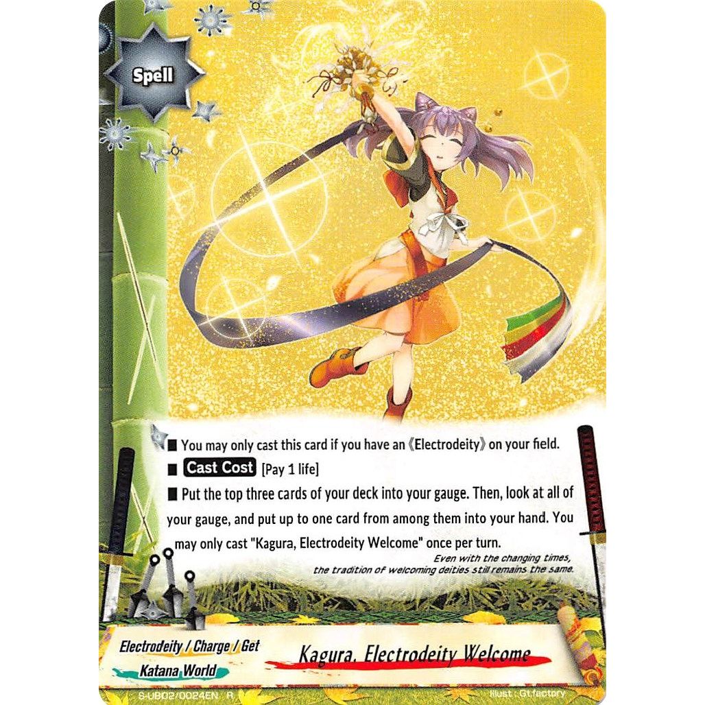 Image for Kagura, Electrodeity Welcome (S-UB02/0024EN) (S-UB02) - Future Card BuddyFight