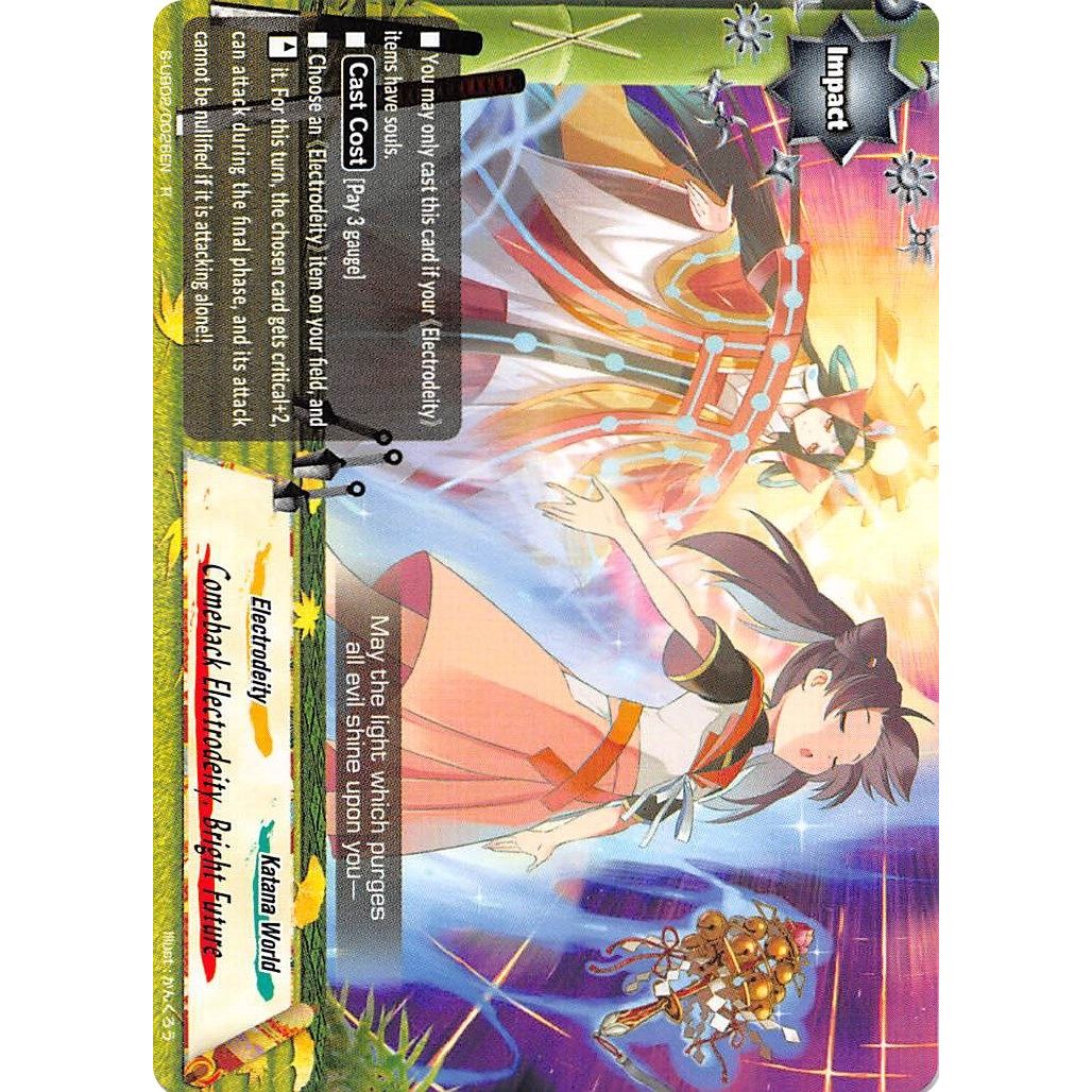 Image for Comeback Electrodeity, Bright Future (S-UB02/0026EN) (S-UB02) - Future Card BuddyFight