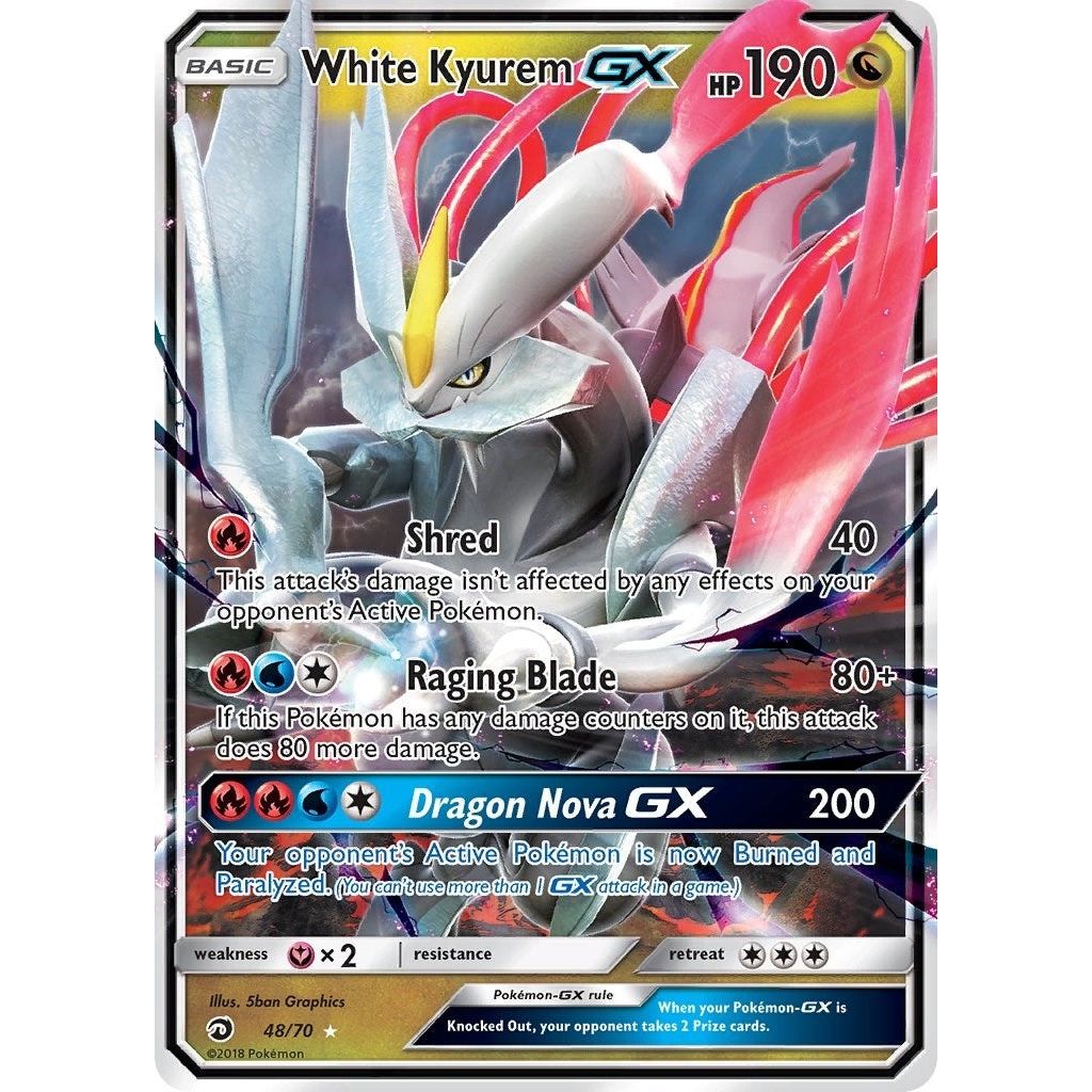 Image for White Kyurem GX (48/70) (DRM) - Pokemon