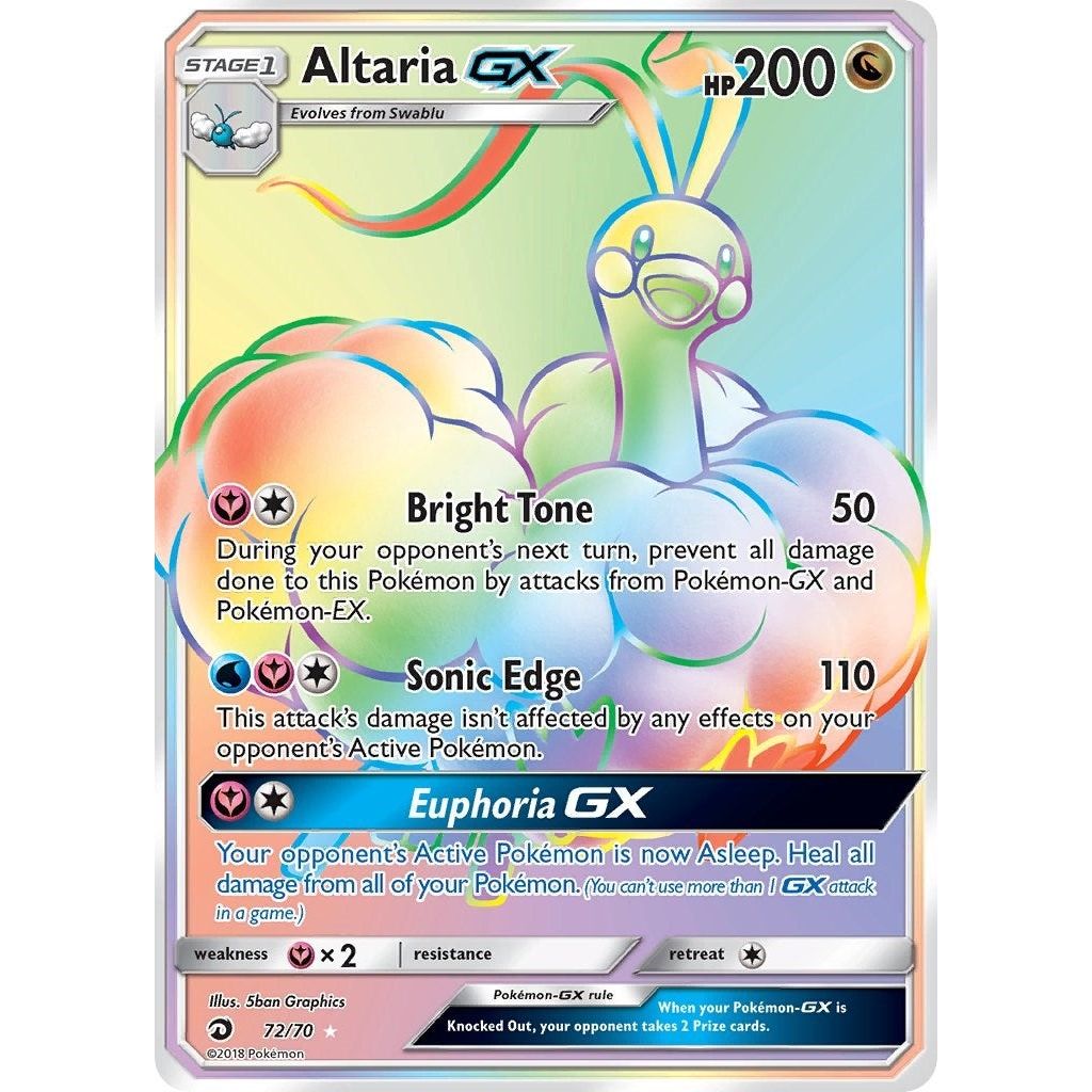 Image for Altaria GX (Secret) (72/70) (DRM) - Pokemon