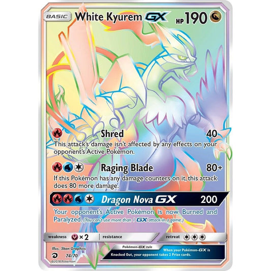 Image for White Kyurem GX (Secret) (74/70) (DRM) - Pokemon
