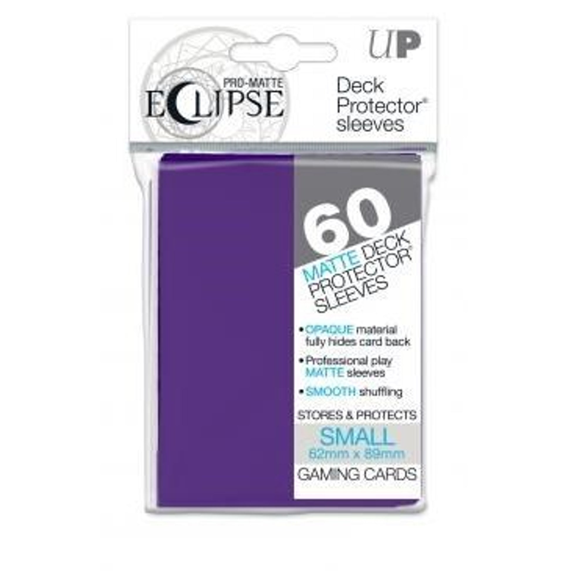 Image for PRO-Matte Eclipse Small Deck Protector Sleeves - Royal Purple (Classic) (60-Pack) - Card Sleeves
