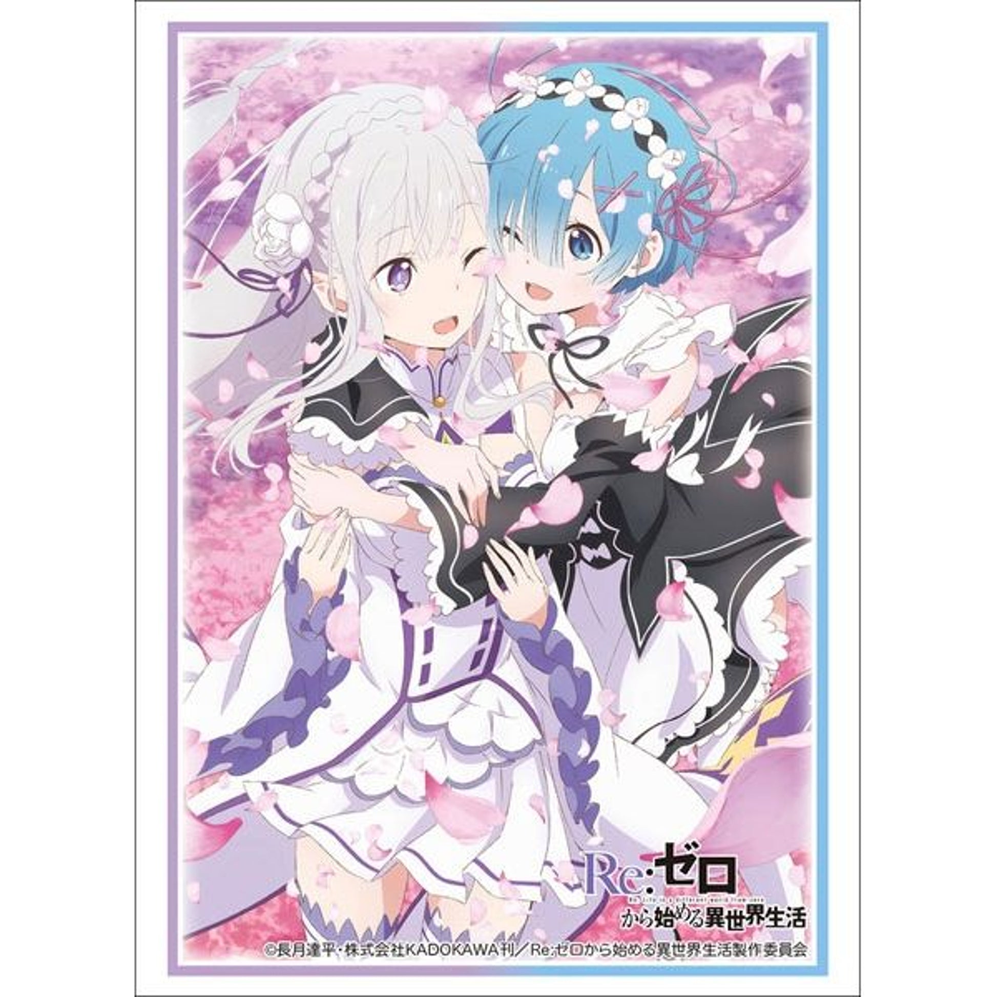 Image for Bushiroad Sleeve Collection HG Vol.1613: Re:ZERO - Emilia & Rem (60-Pack) - Card Sleeves