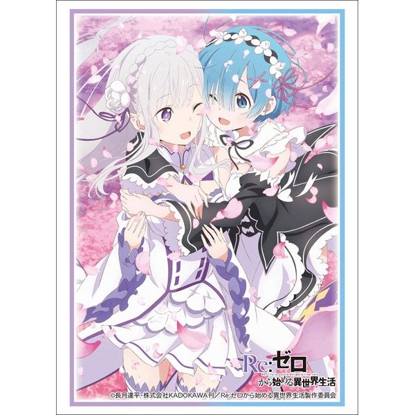 Image for Bushiroad Sleeve Collection HG Vol.1613: Re:ZERO - Emilia & Rem (60-Pack) - Card Sleeves