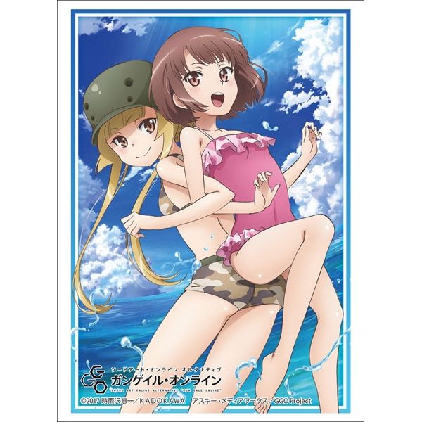 Image for Bushiroad Sleeve Collection HG Vol.1642: Sword Art Online Alternative: Gun Gale Online - Llenn & Fukaziroh Swimsuit Version (60-Pack) - Card Sleeves