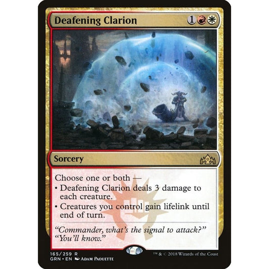 Image for Deafening Clarion (165) (GRN) - Magic: The Gathering