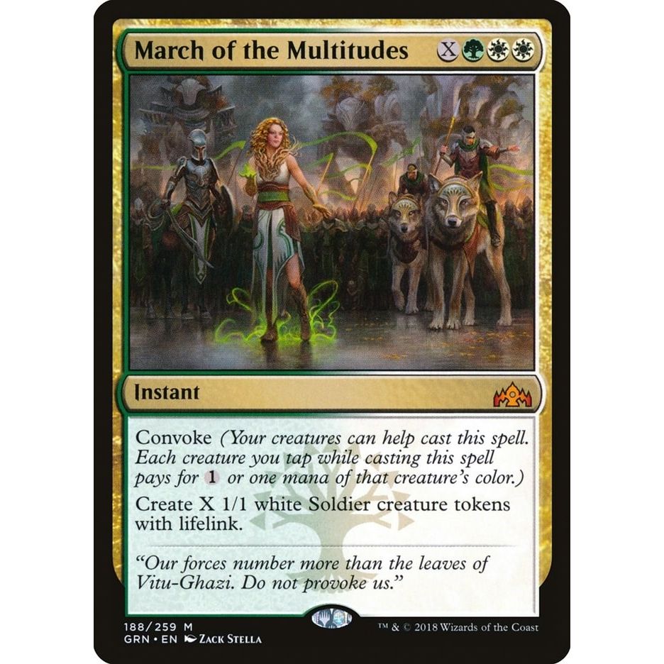 Image for March of the Multitudes (188) (GRN) - Magic: The Gathering
