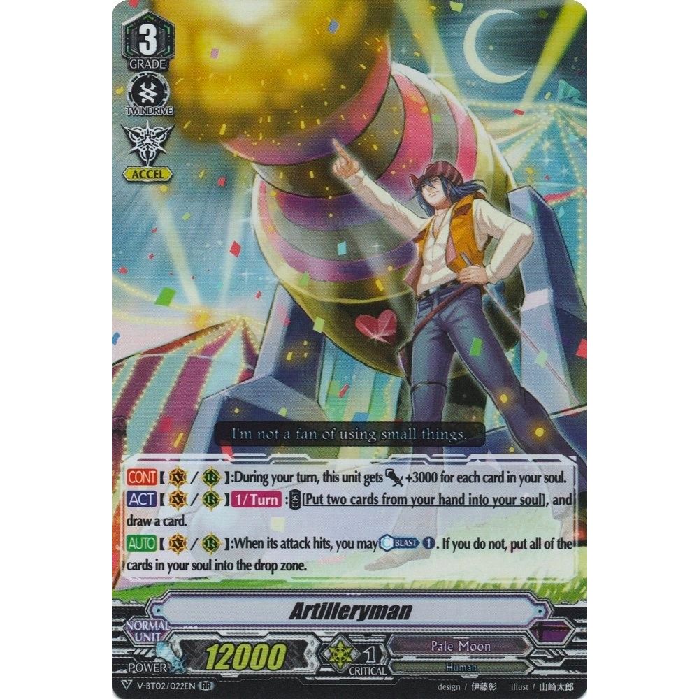 Image for Artilleryman (V-BT02/022EN) (V-BT02) - Cardfight Vanguard