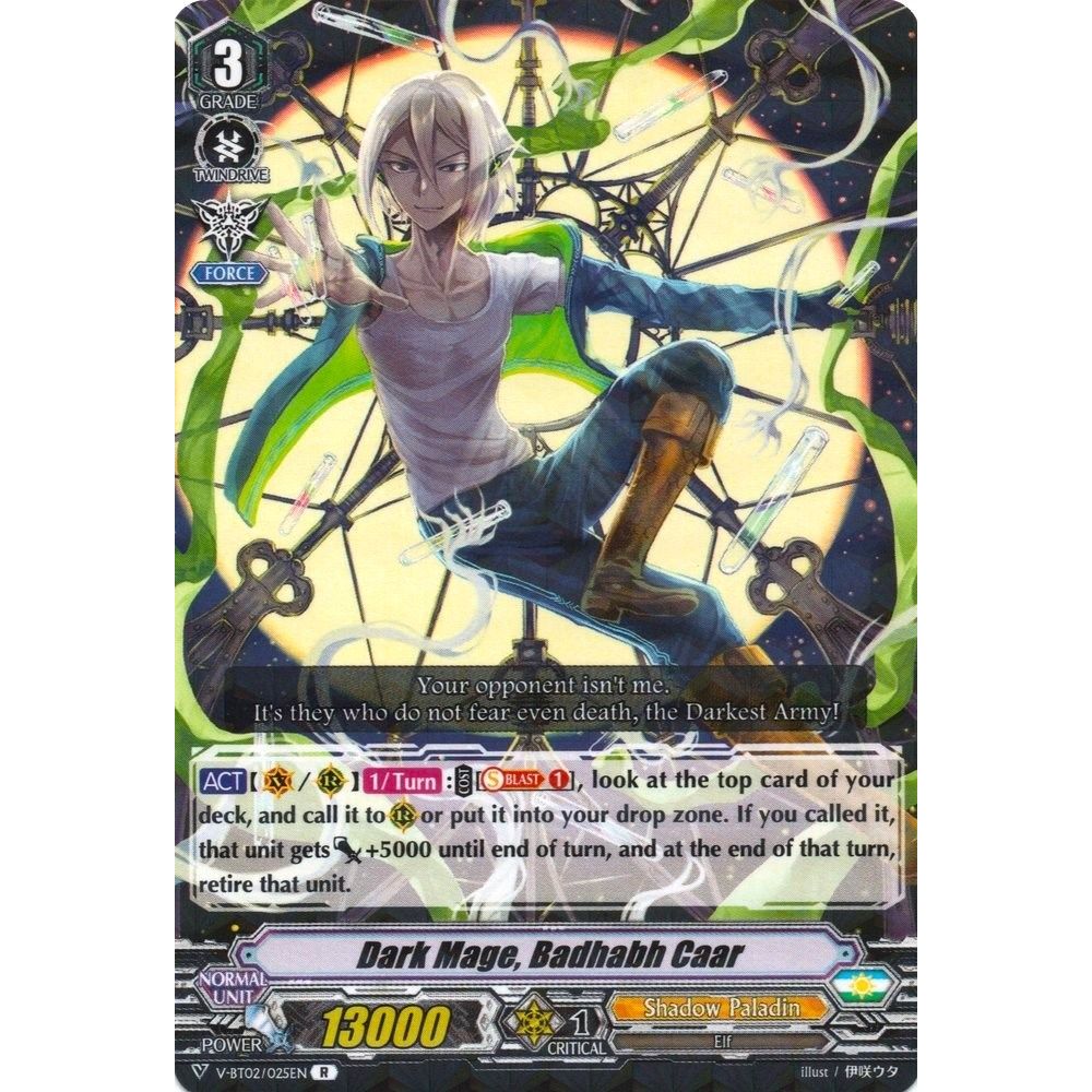 Image for Dark Mage, Badhabh Caar (V-BT02/025EN) (V-BT02) - Cardfight Vanguard