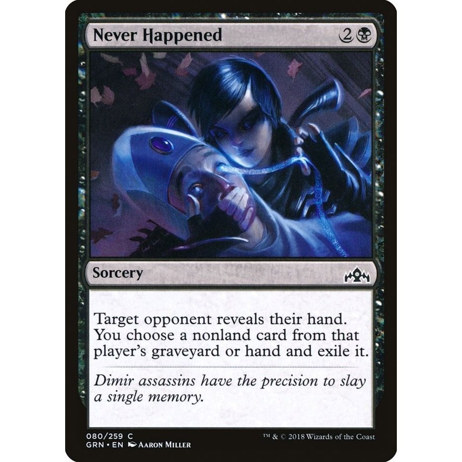Image for Never Happened (80) (GRN) - Magic: The Gathering