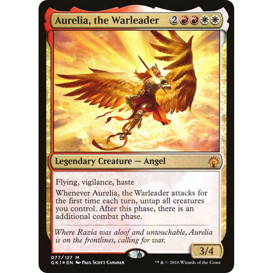 Image for Aurelia, the Warleader (77) (GR1) - Magic: The Gathering