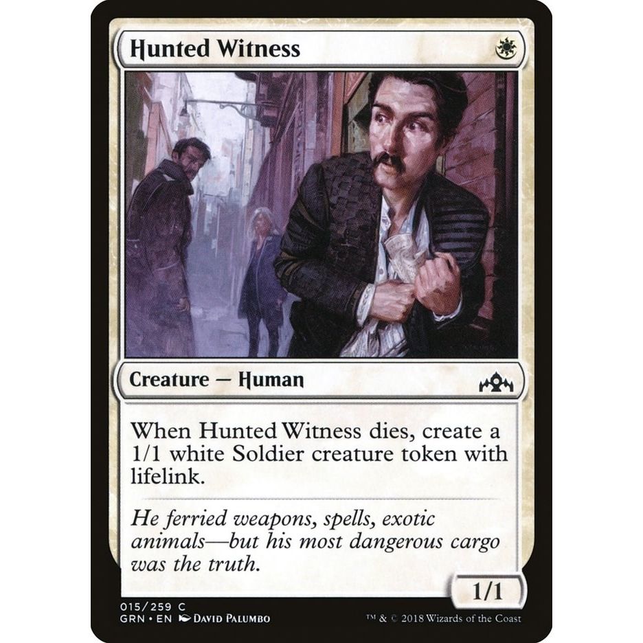 Image for Hunted Witness (15) (GRN) - Magic: The Gathering